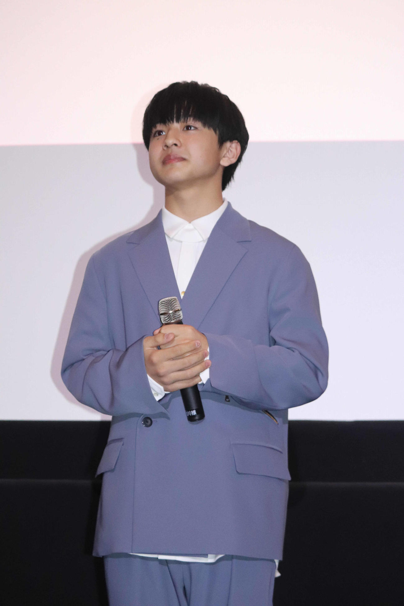 映画「雑魚どもよ、大志を抱け！」の舞台あいさつに登壇した池川侑希弥（撮影・竹本穂乃加）