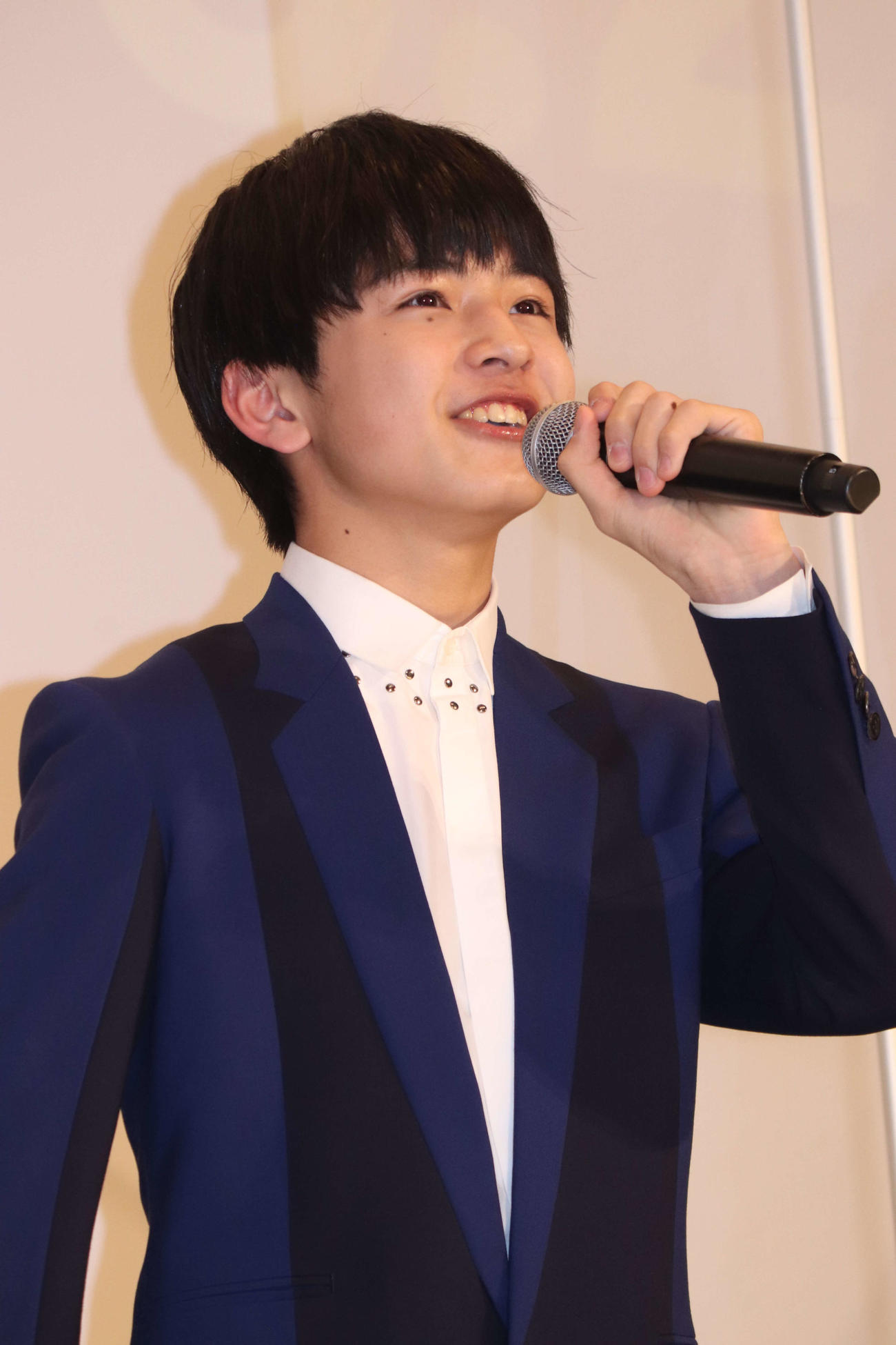 映画「雑魚どもよ、大志を抱け！」東京プレミアに登壇にした池川侑希弥（撮影・加藤理沙）