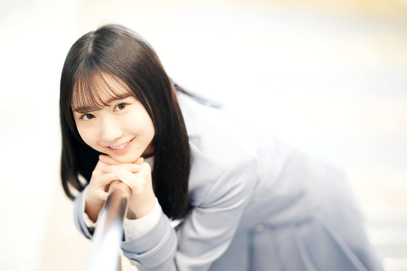 日向坂46藤嶌果歩のかわいく無邪気な笑顔に引き込まれました（撮影・横山健太）