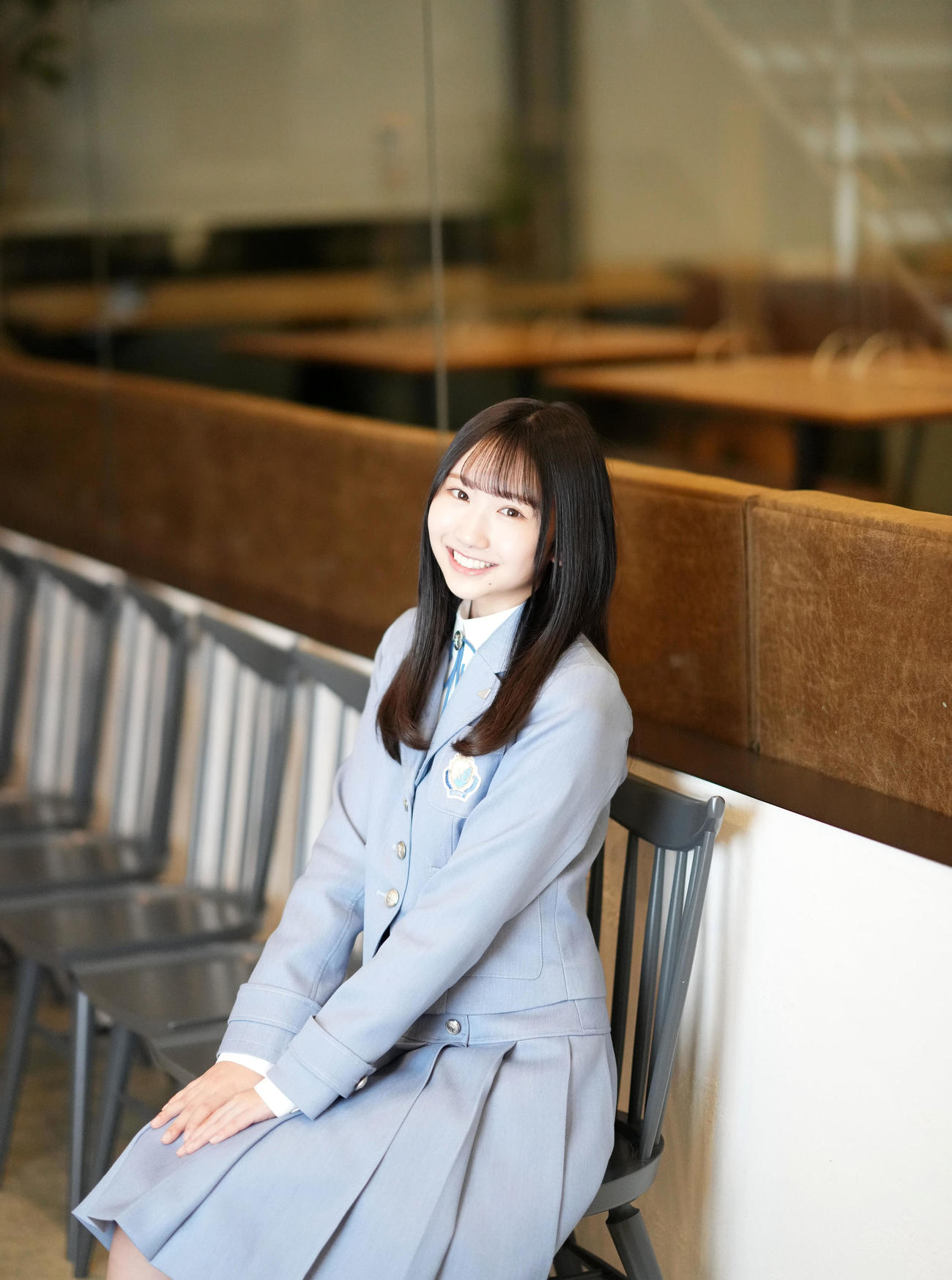 日向坂46藤嶌果歩のかわいく無邪気な笑顔に引き込まれました（撮影・横山健太）