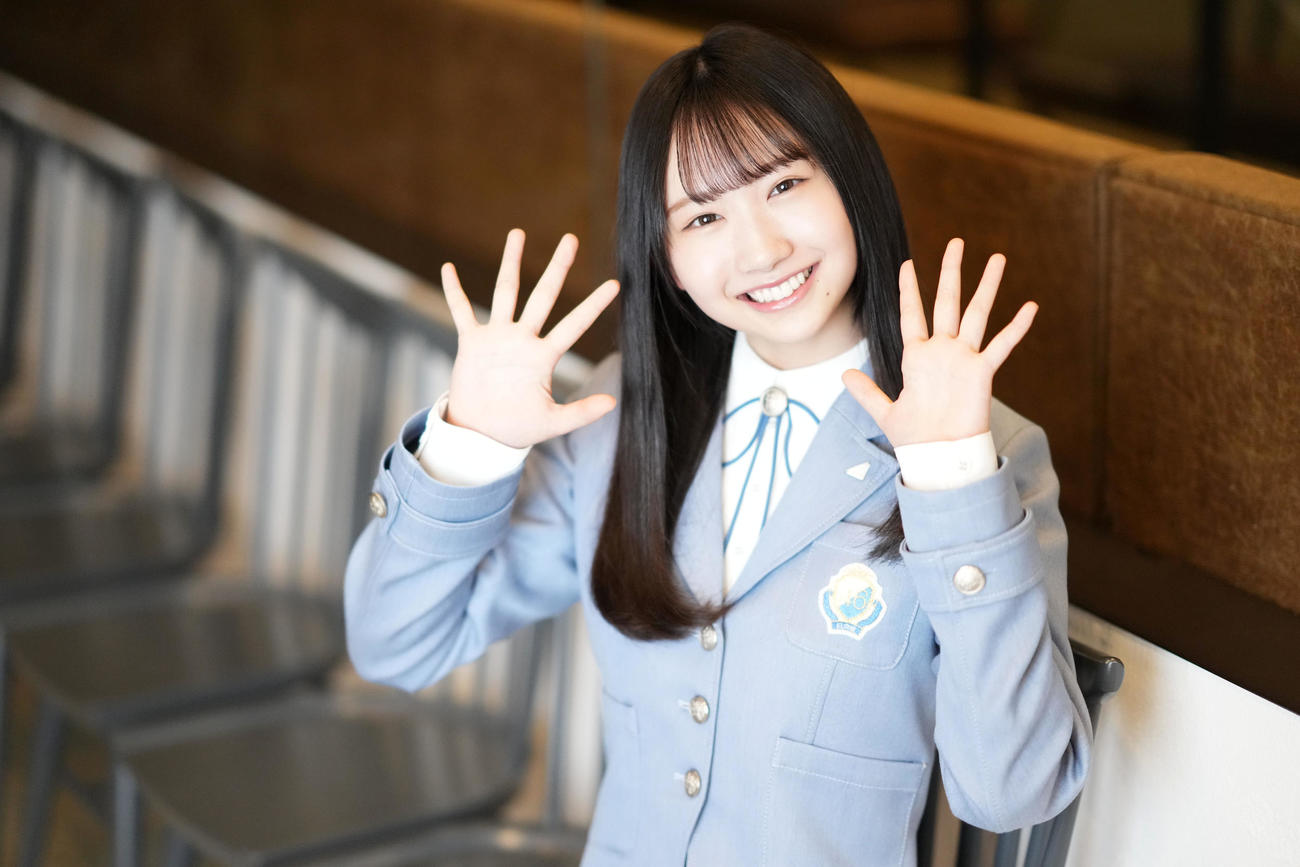 日向坂46藤嶌果歩のかわいく無邪気な笑顔に引き込まれました（撮影・横山健太）