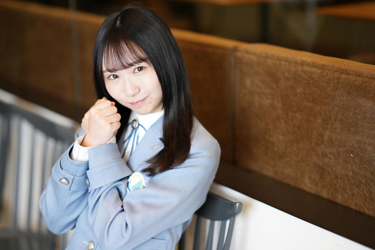 日向坂46藤嶌果歩のかわいく無邪気な笑顔に引き込まれました（撮影・横山健太）