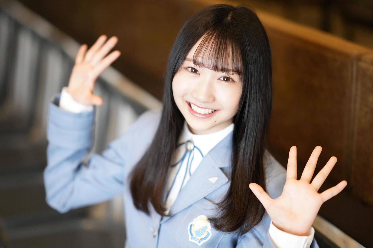 日向坂46藤嶌果歩のかわいく無邪気な笑顔に引き込まれました（撮影・横山健太）