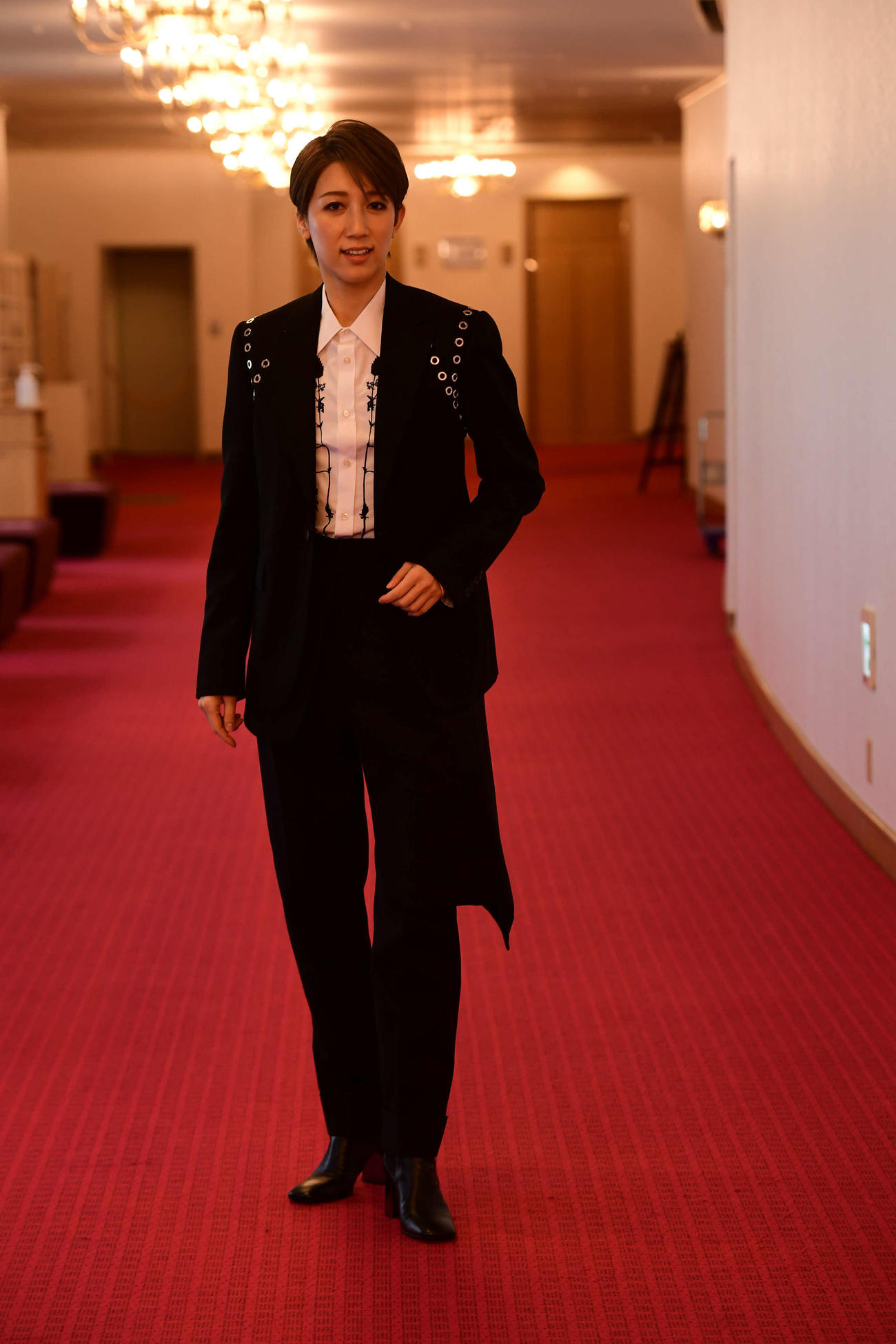 退団公演開幕に先立つ取材会で、思いを語った真風涼帆