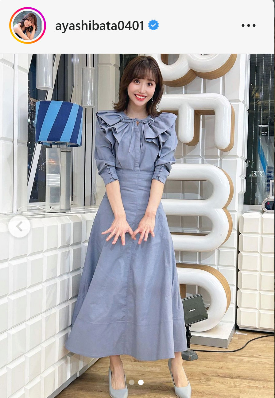 柴田阿弥アナのインスタグラムより