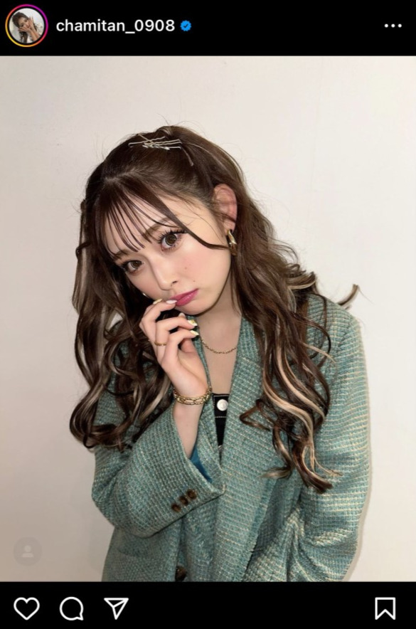 ゆうちゃみのインスタグラムより