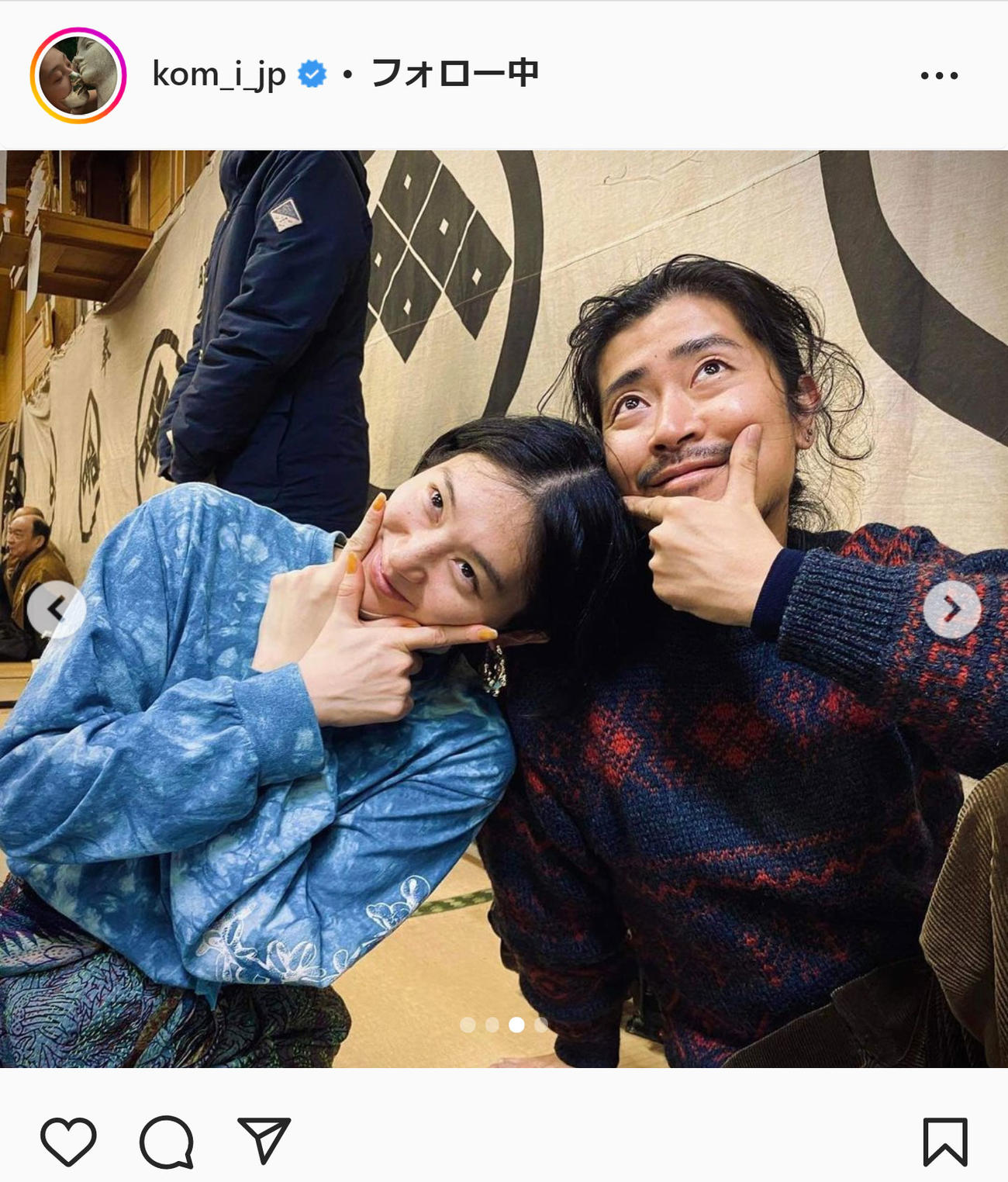 コムアイのインスタグラムより