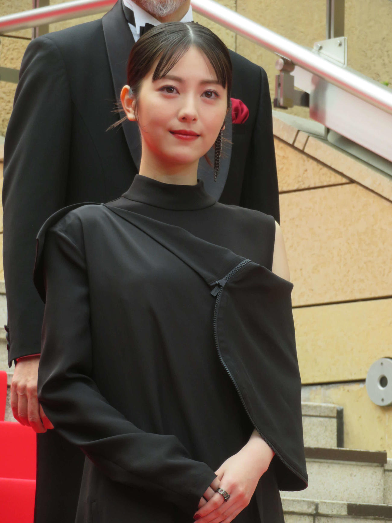 映画「シン・仮面ライダー」プレミア上映レッドカーペットに登壇した浜辺美波（撮影・村上幸将）