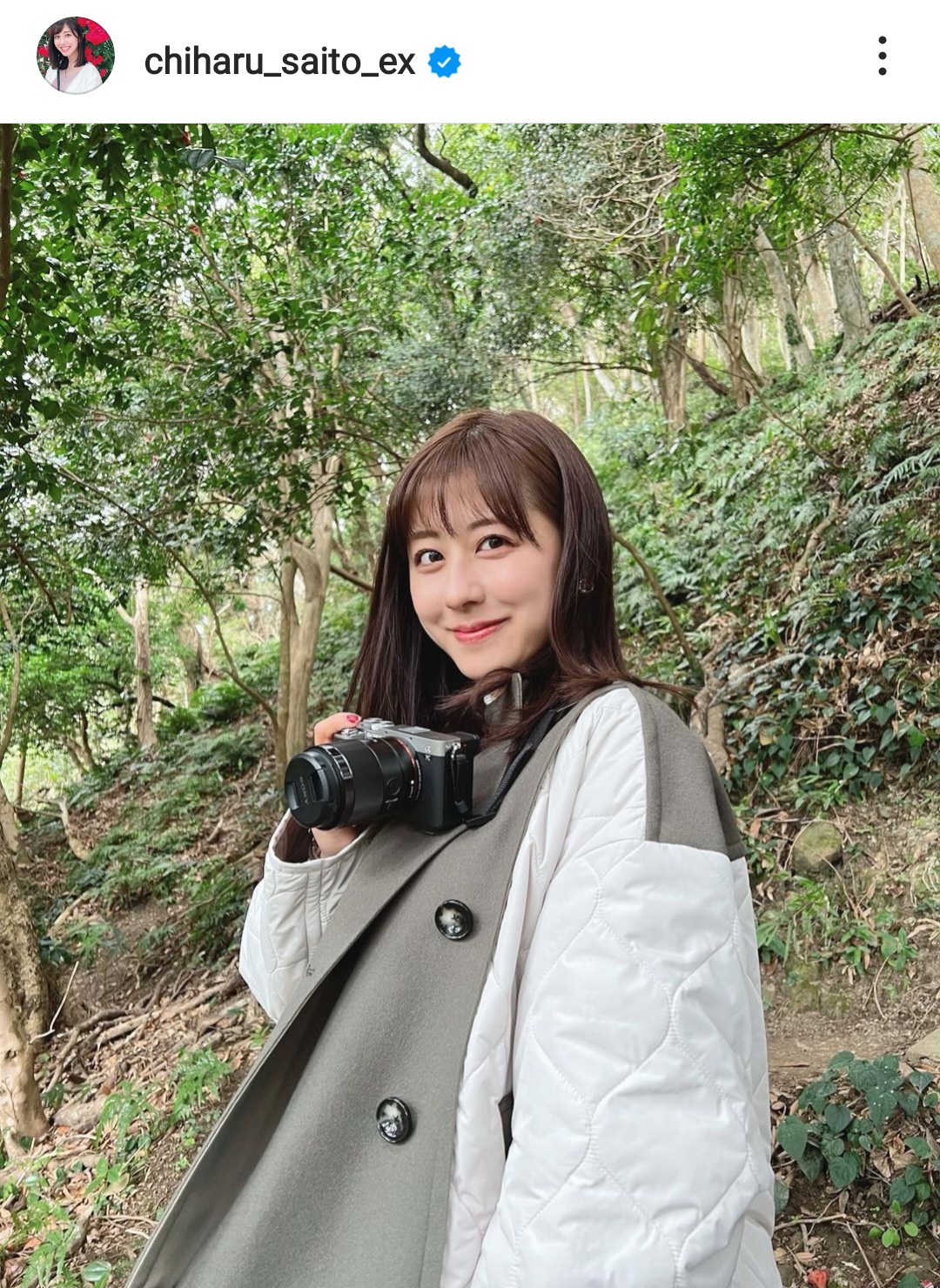 斉藤ちはるアナのインスタグラム