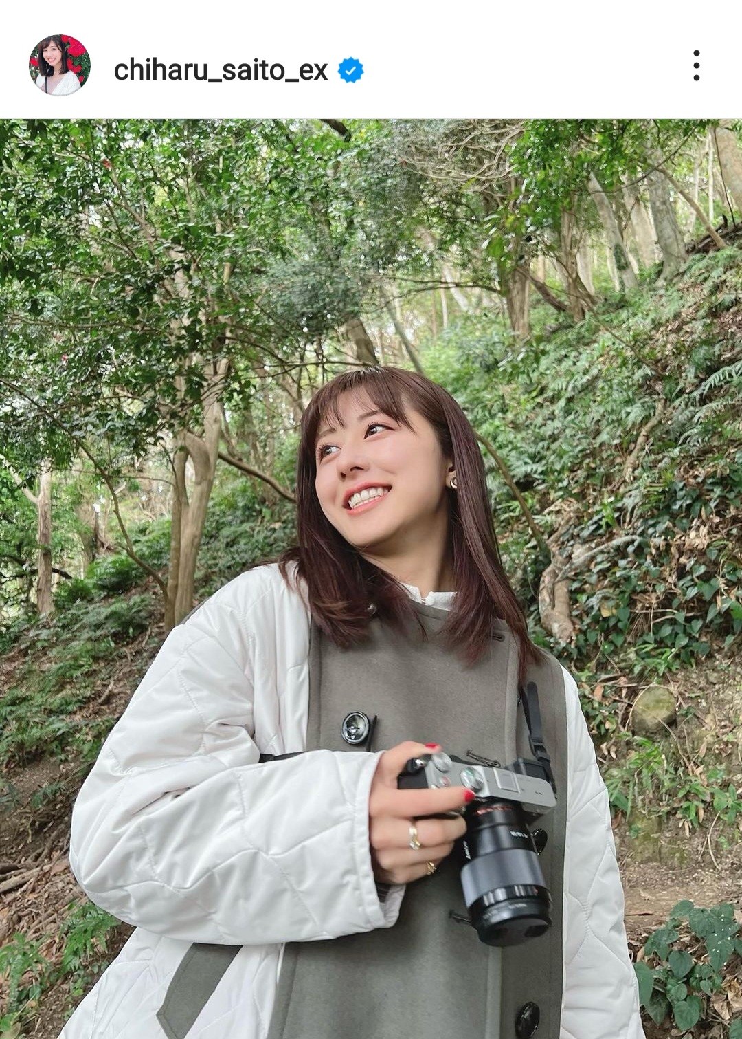 斉藤ちはるアナのインスタグラム