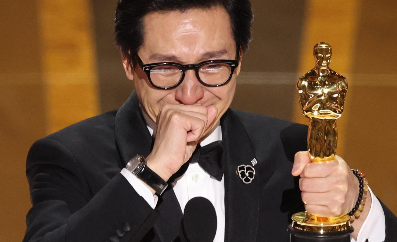 アカデミー賞　助演男優賞を受賞したキー・ホイ・クァン（ロイター）