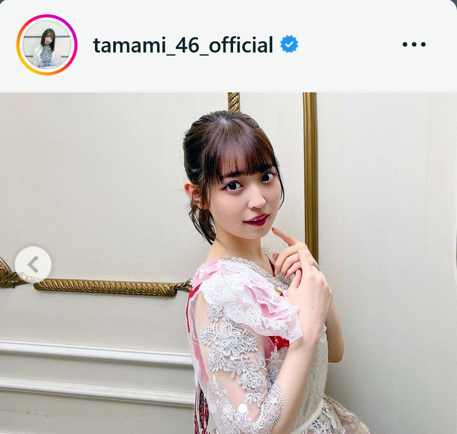 乃木坂46阪口珠美のインスタグラムより