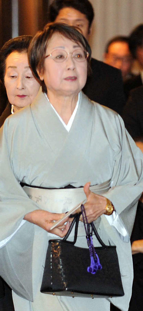 扇千景さん（2012年2月撮影）