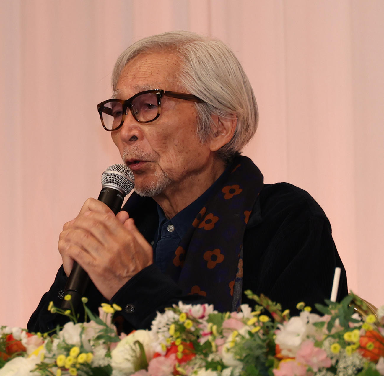 映画「こんにちは、母さん」完成報告会見を行った山田洋次監督（撮影・中島郁夫）
