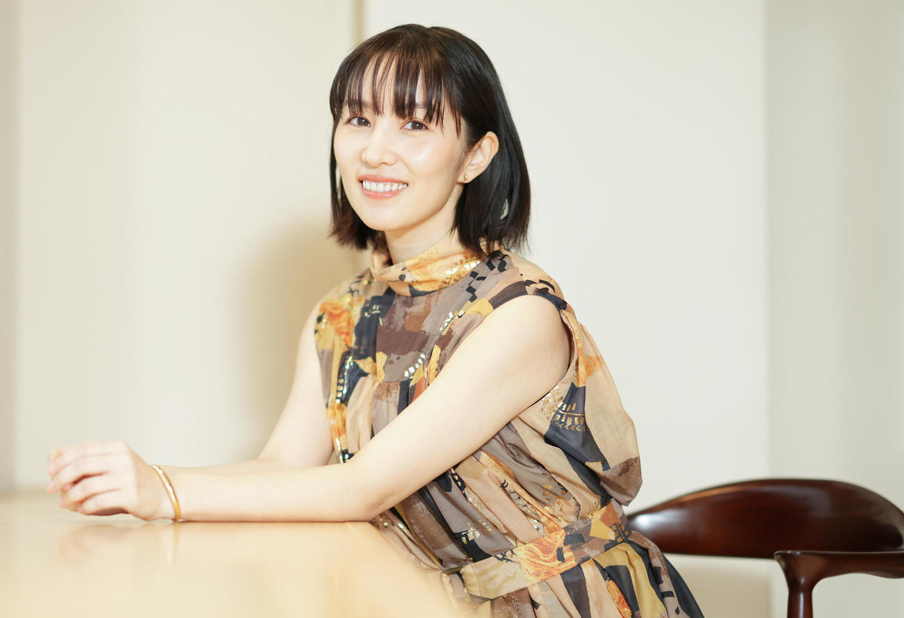 映画「クモとサルの家族」で主演を務める徳永えり（撮影・鈴木みどり）