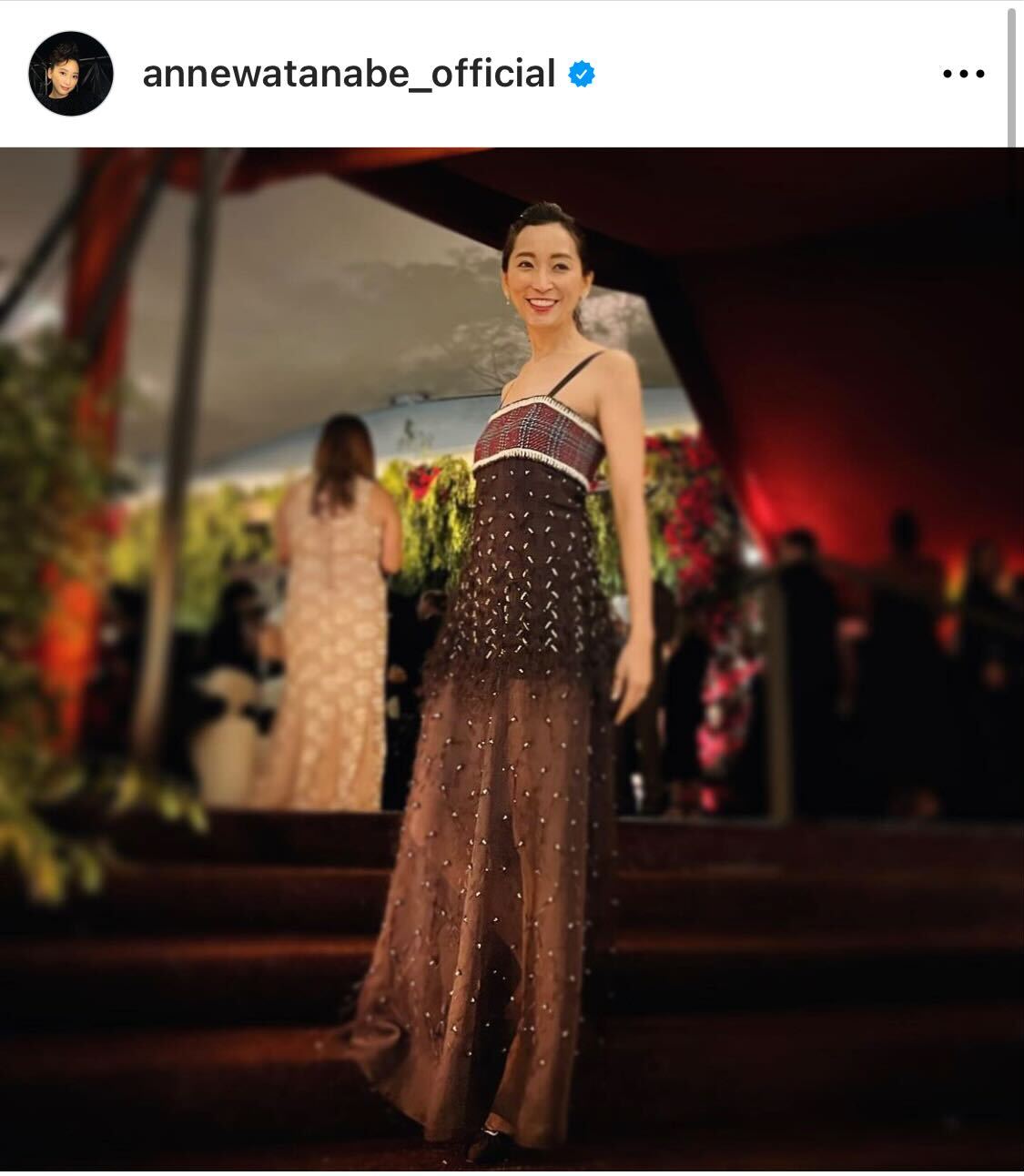 インスタグラムのアカウントを「annewatanabe_official」に変更した女優杏（ 杏のインスタグラムから）