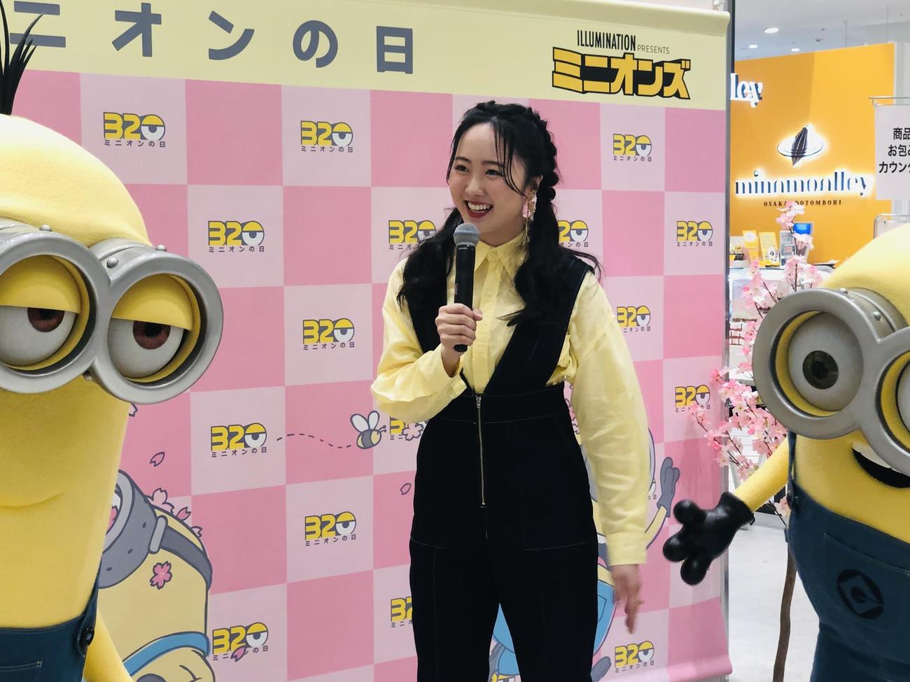大阪・難波で行われたイベントに参加した本田望結