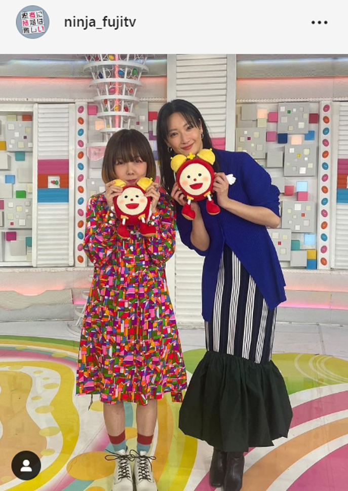 菜々緒（右）とaiko（「忍者に結婚は難しい」公式インスタグラムから）