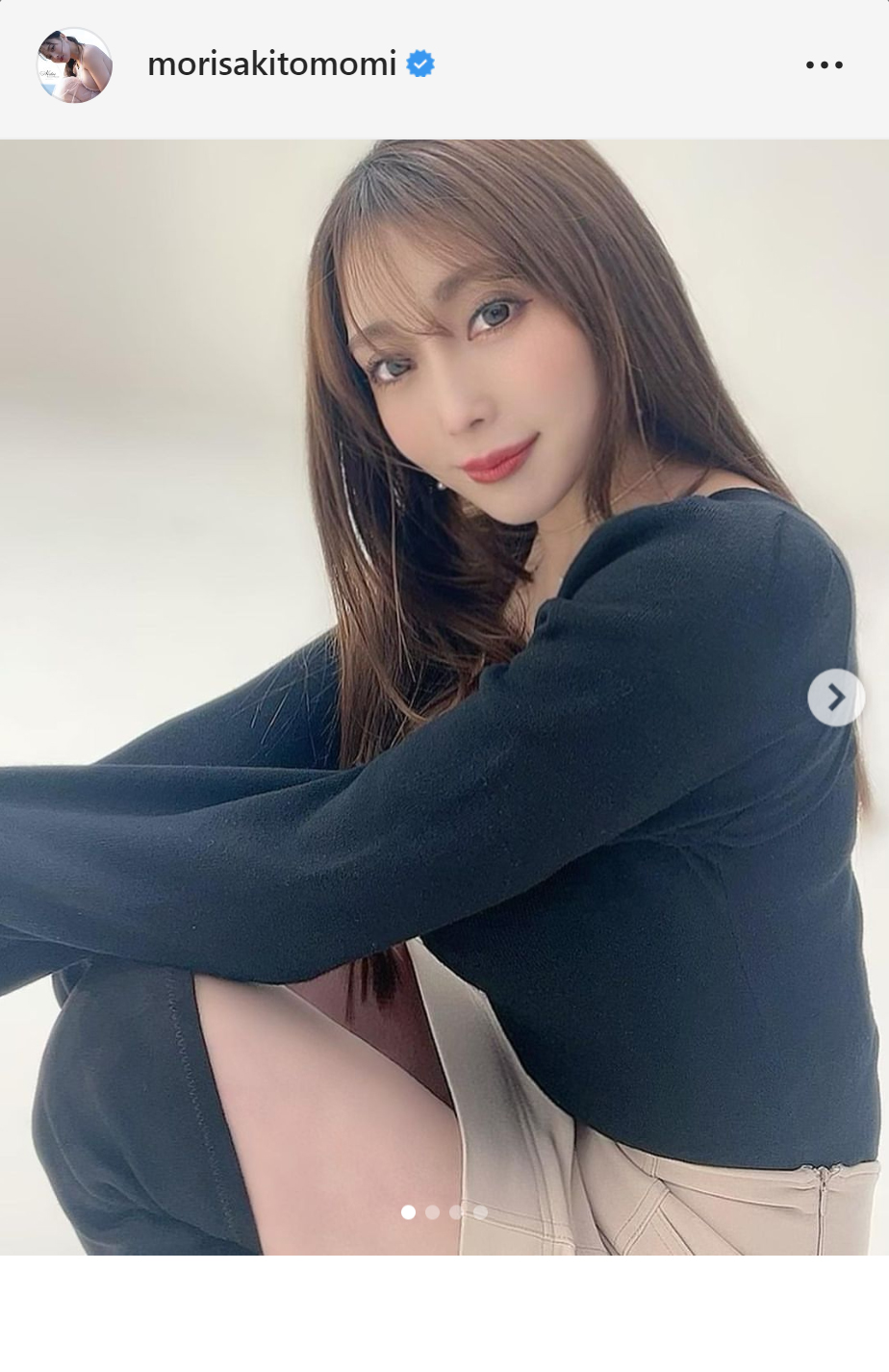森咲智美のインスタグラムより