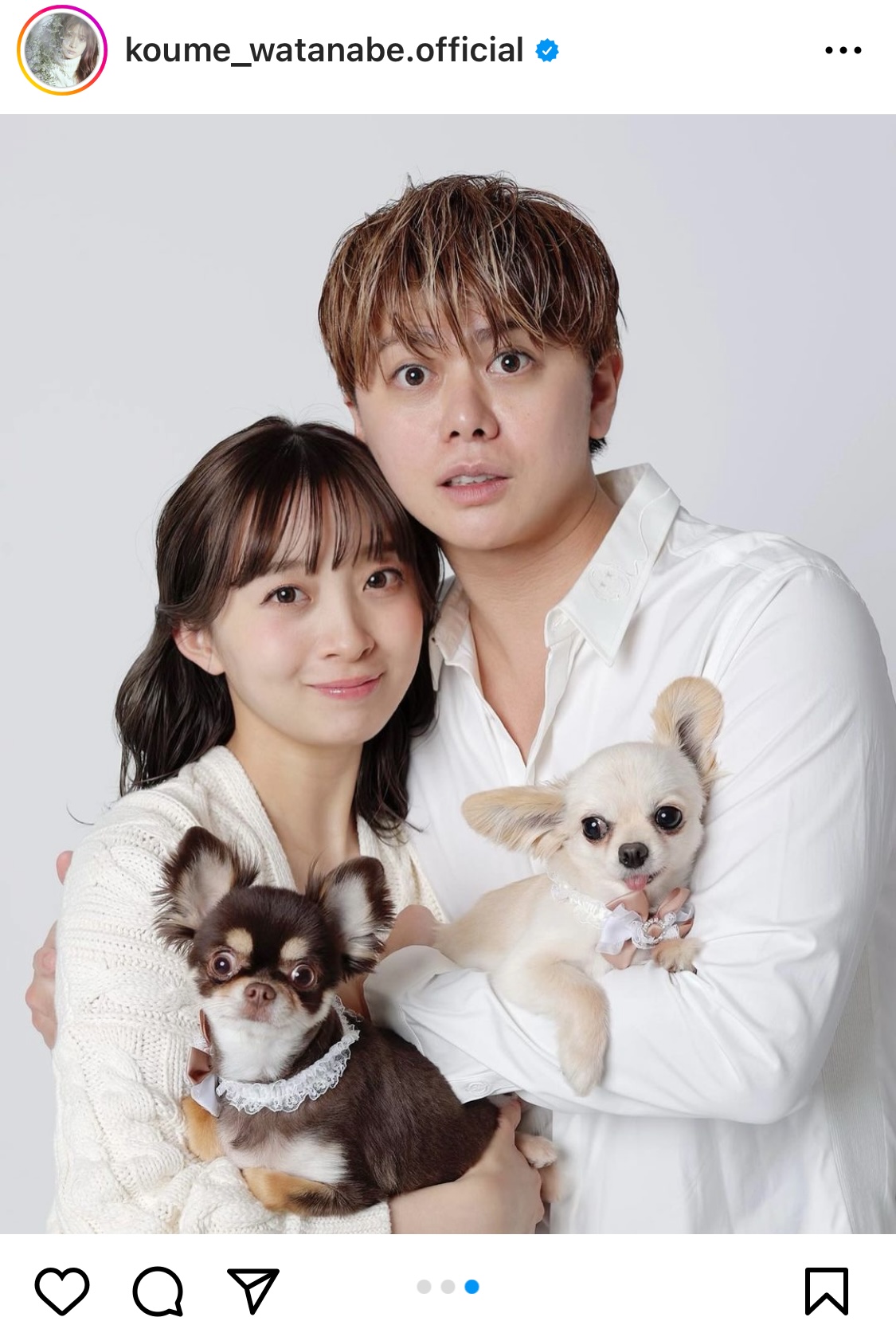 渡邉幸愛のインスタグラムから