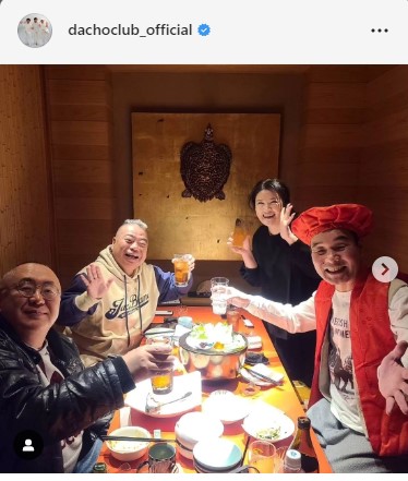 ダチョウ俱楽部の公式インスタグラムより