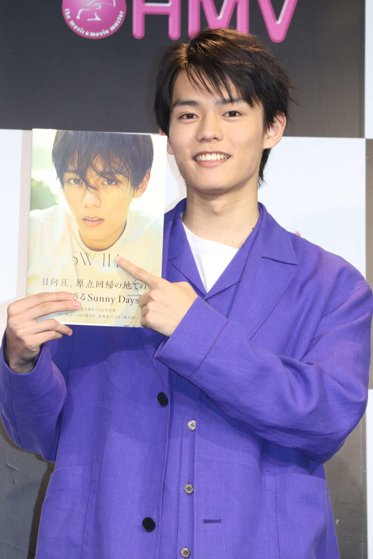 ファースト写真集「5W1H」発売記念イベントに登壇した日向亘（撮影・加藤理沙）