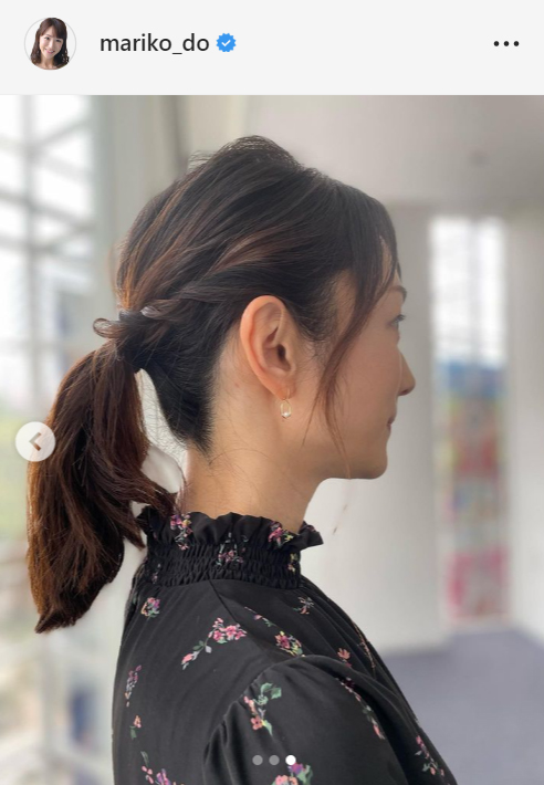 テレビ朝日の堂真理子アナウンサーのインスタグラムから