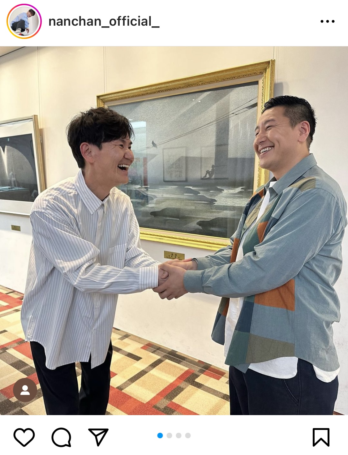 南原清隆のインスタグラムから