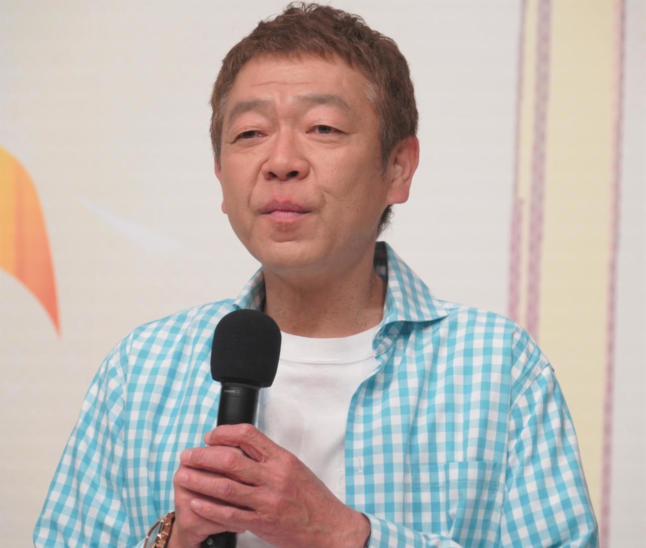4月スタートのTBSラジオ新番組「金曜ワイドラジオTOKYO　えんがわ」の記者会見に出席した玉袋筋太郎（撮影・佐藤成）