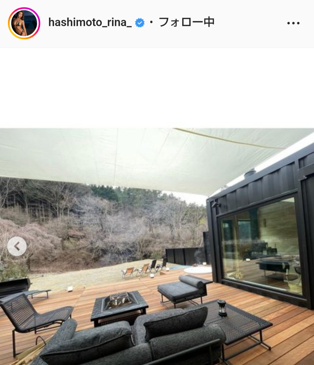 橋本梨菜のインスタグラムから