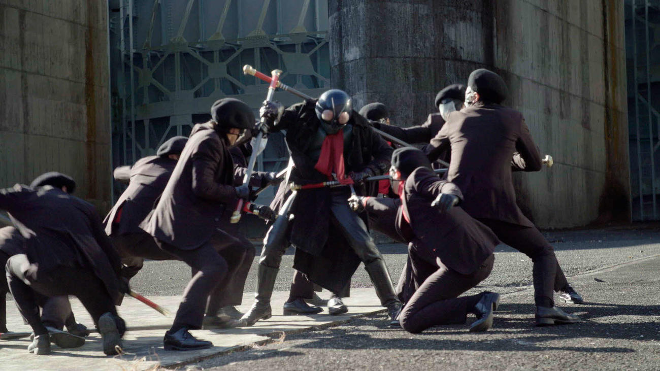 NHK「『シン・仮面ライダー』～ヒーローアクション挑戦の舞台裏～」の1カット