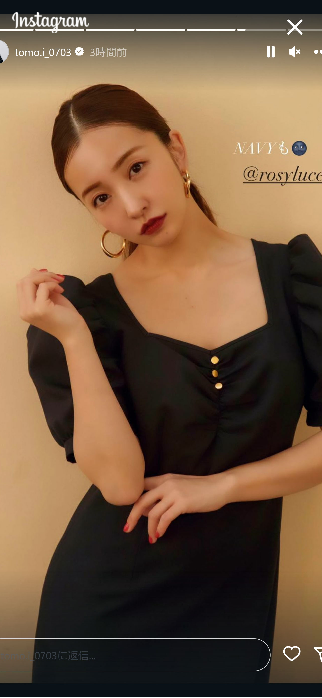 板野友美のインスタグラムから