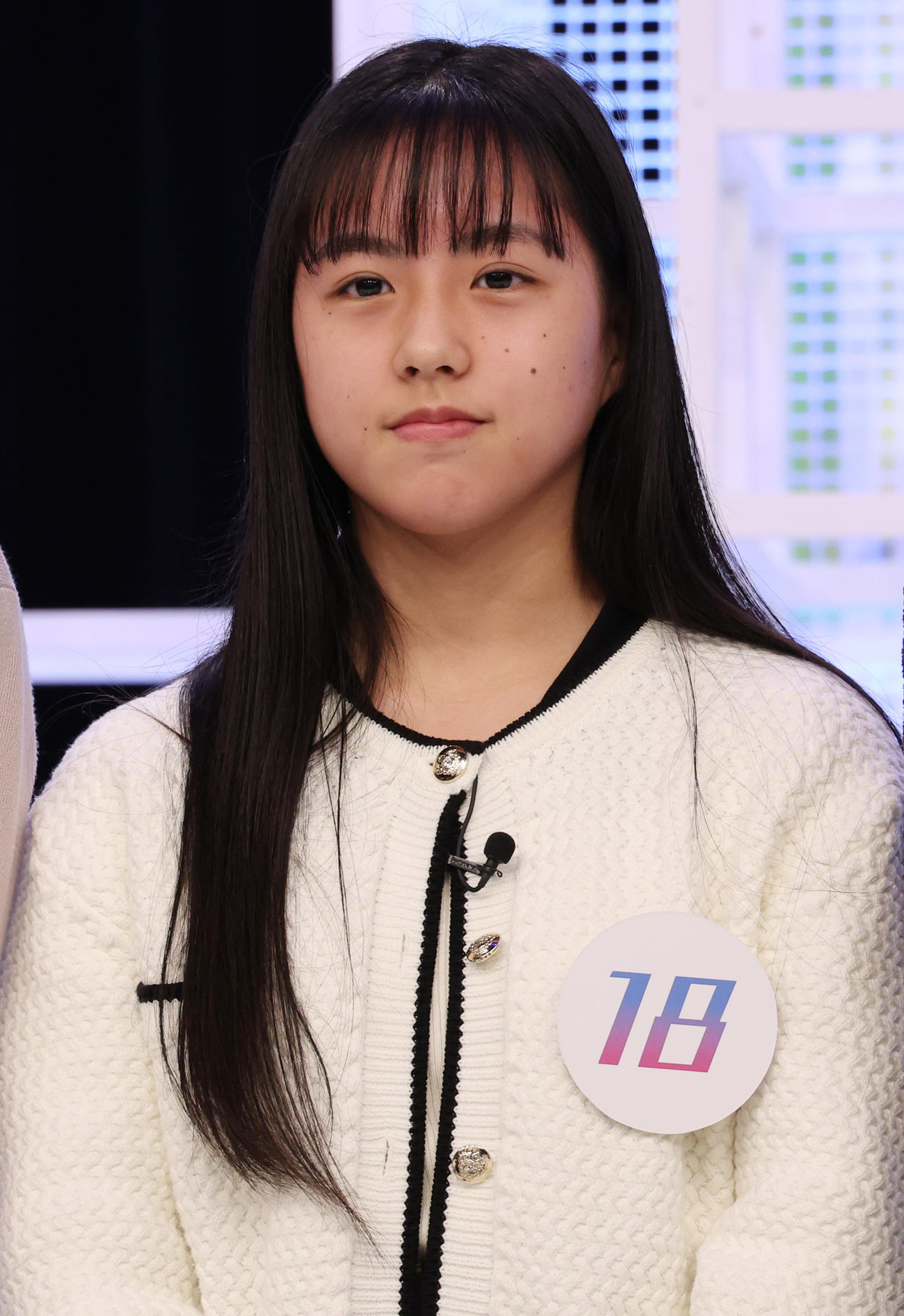 「私が女優になる日＿season3」の会見を行うファイナリストの安藤帆花さん（撮影・中島郁夫）