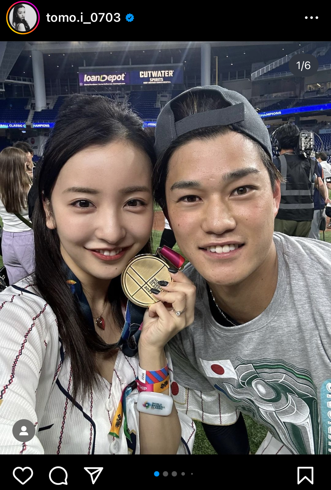 板野友美のインスタグラムから