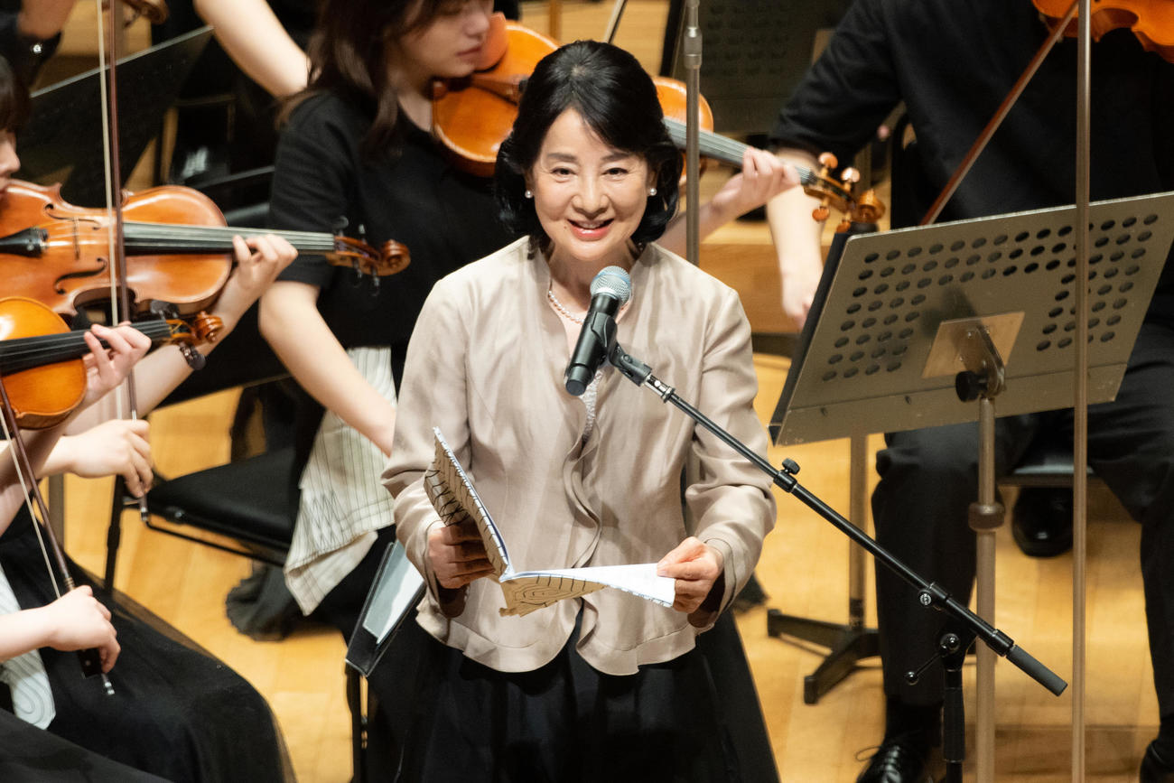 東北ユースオーケストラ演奏会2023東京公演で朗読する吉永小百合