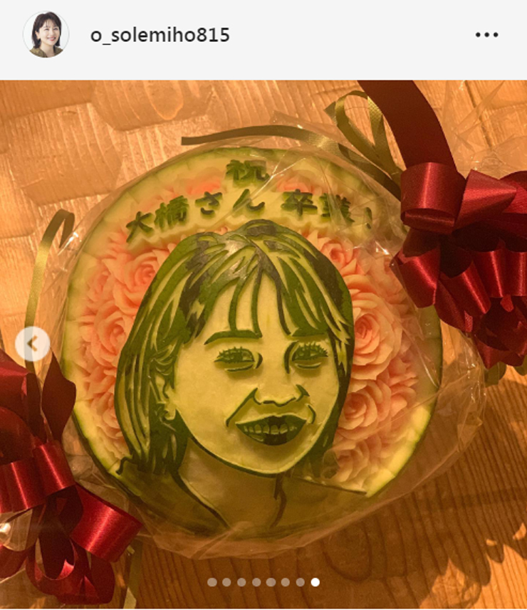 大橋未歩アナのインスタグラムから