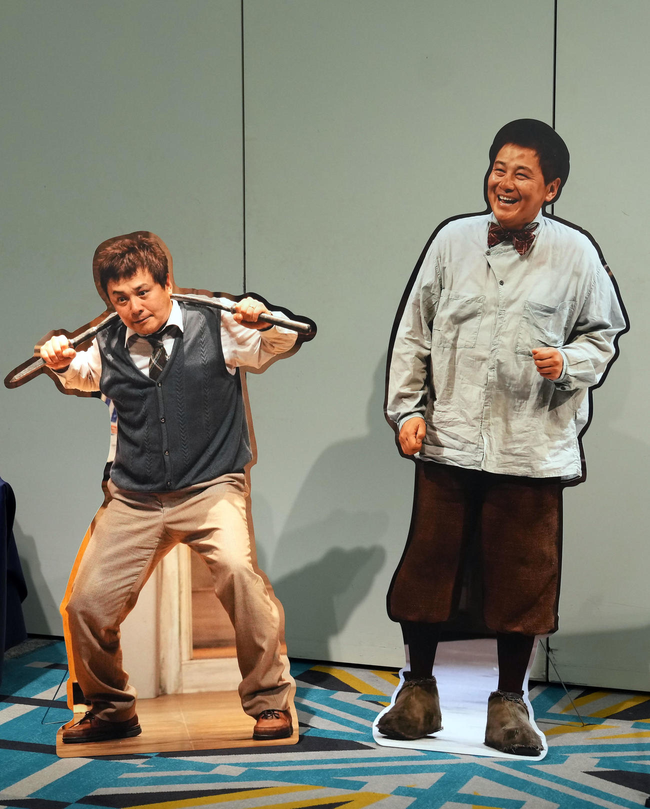 渡辺徹さんのお別れの会に飾られたボード（撮影・狩俣裕三）