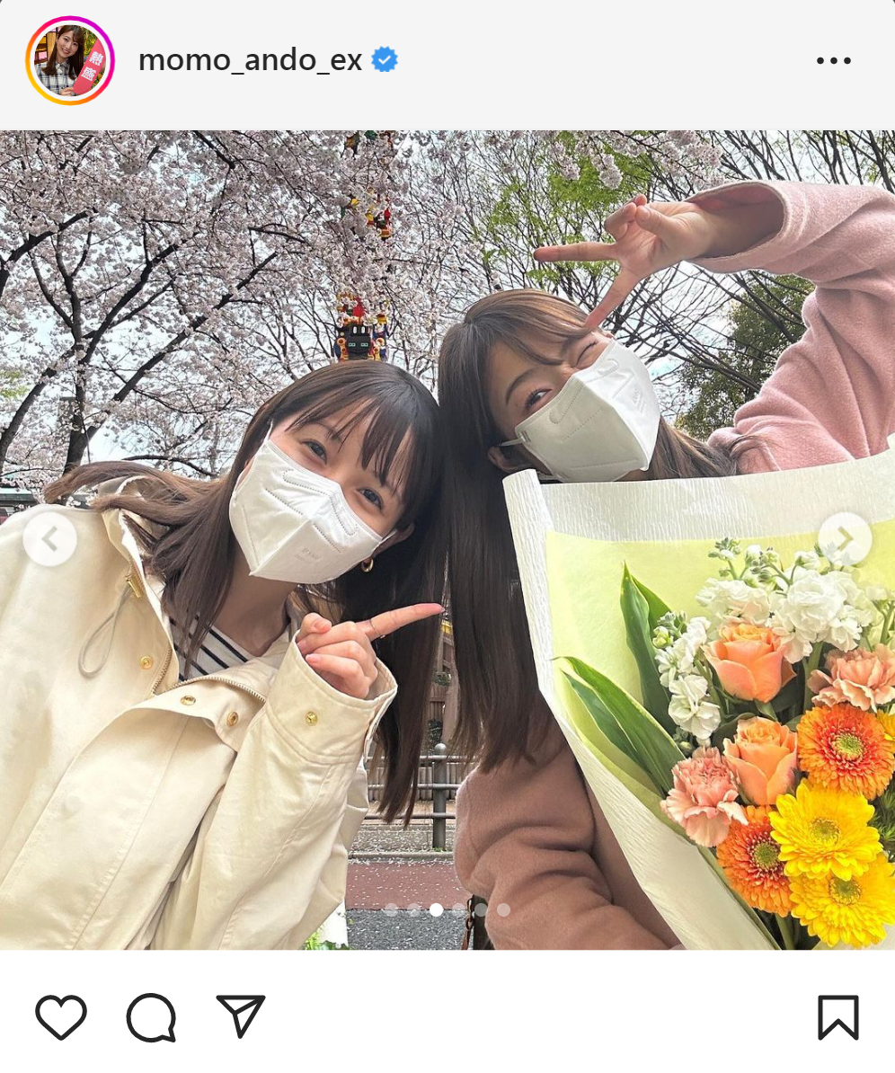 安藤萌々アナのインスタグラムから