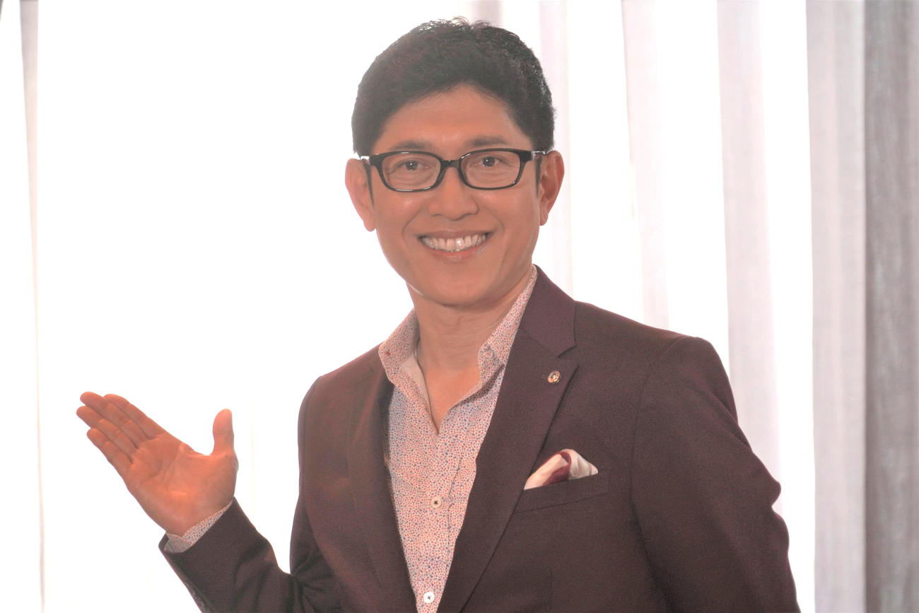 記者発表会に出席した薬丸裕英（撮影・佐藤成）
