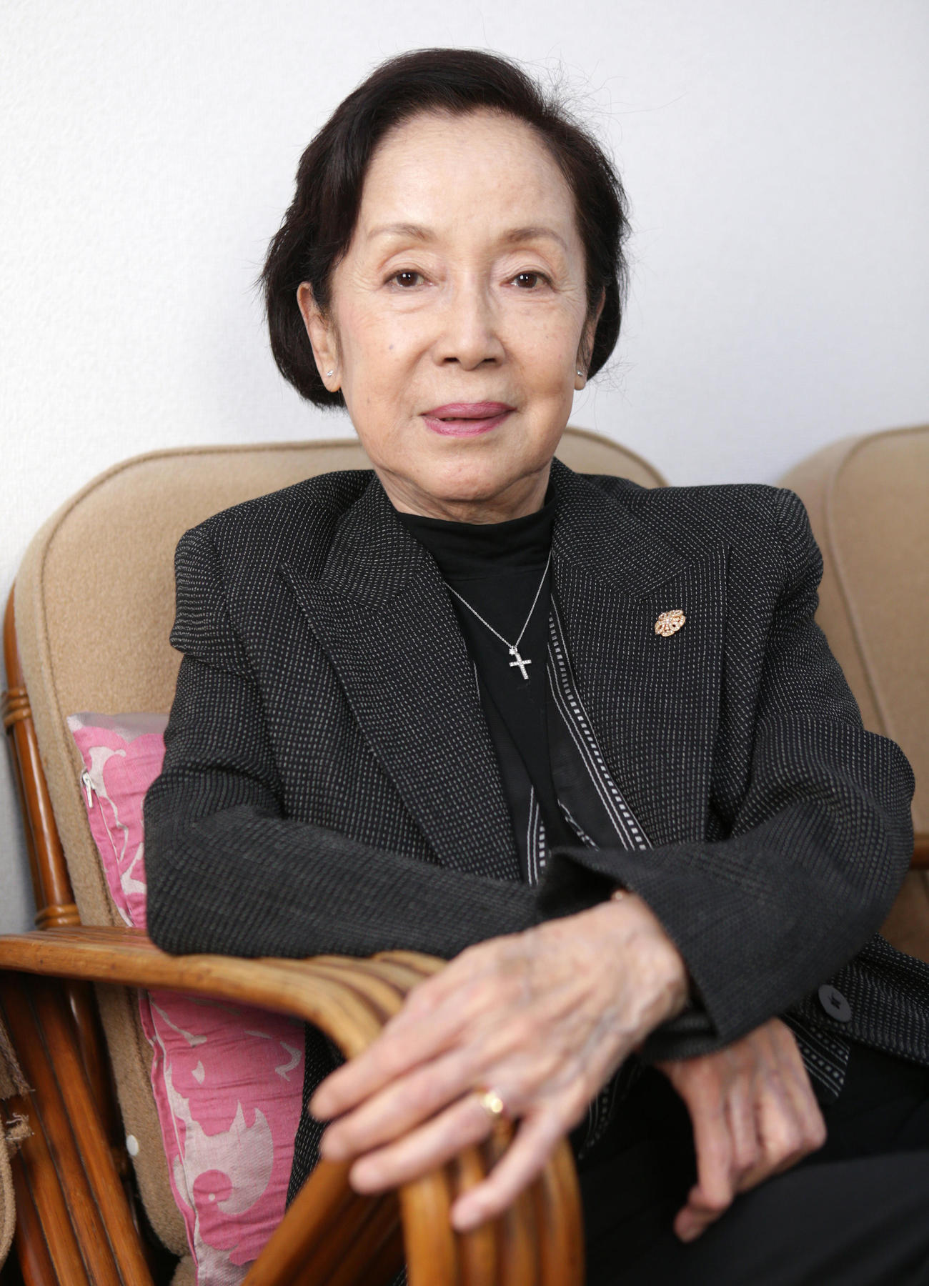 奈良岡朋子さん（2012年11月撮影）
