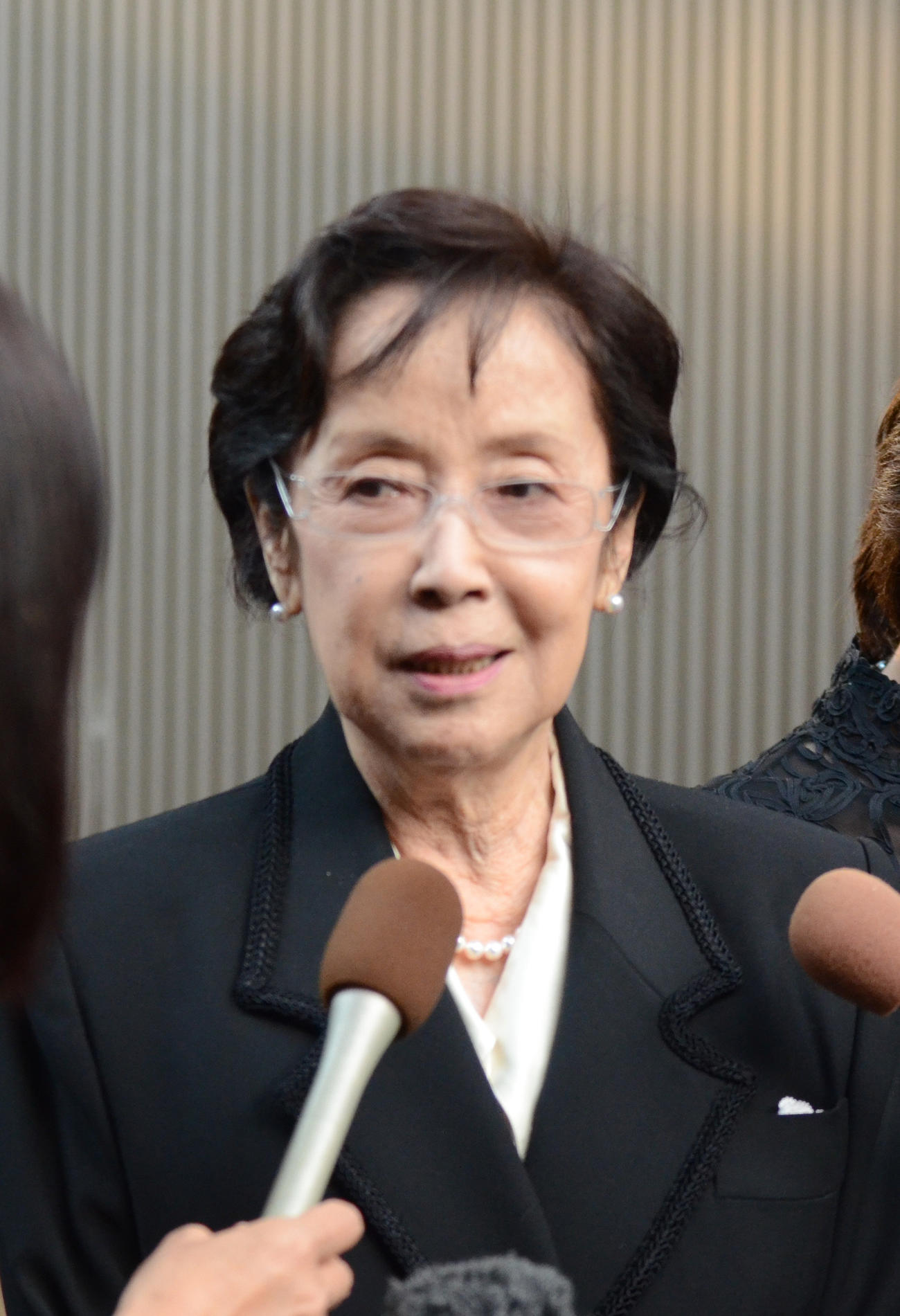 奈良岡朋子さん（2012年10月撮影）
