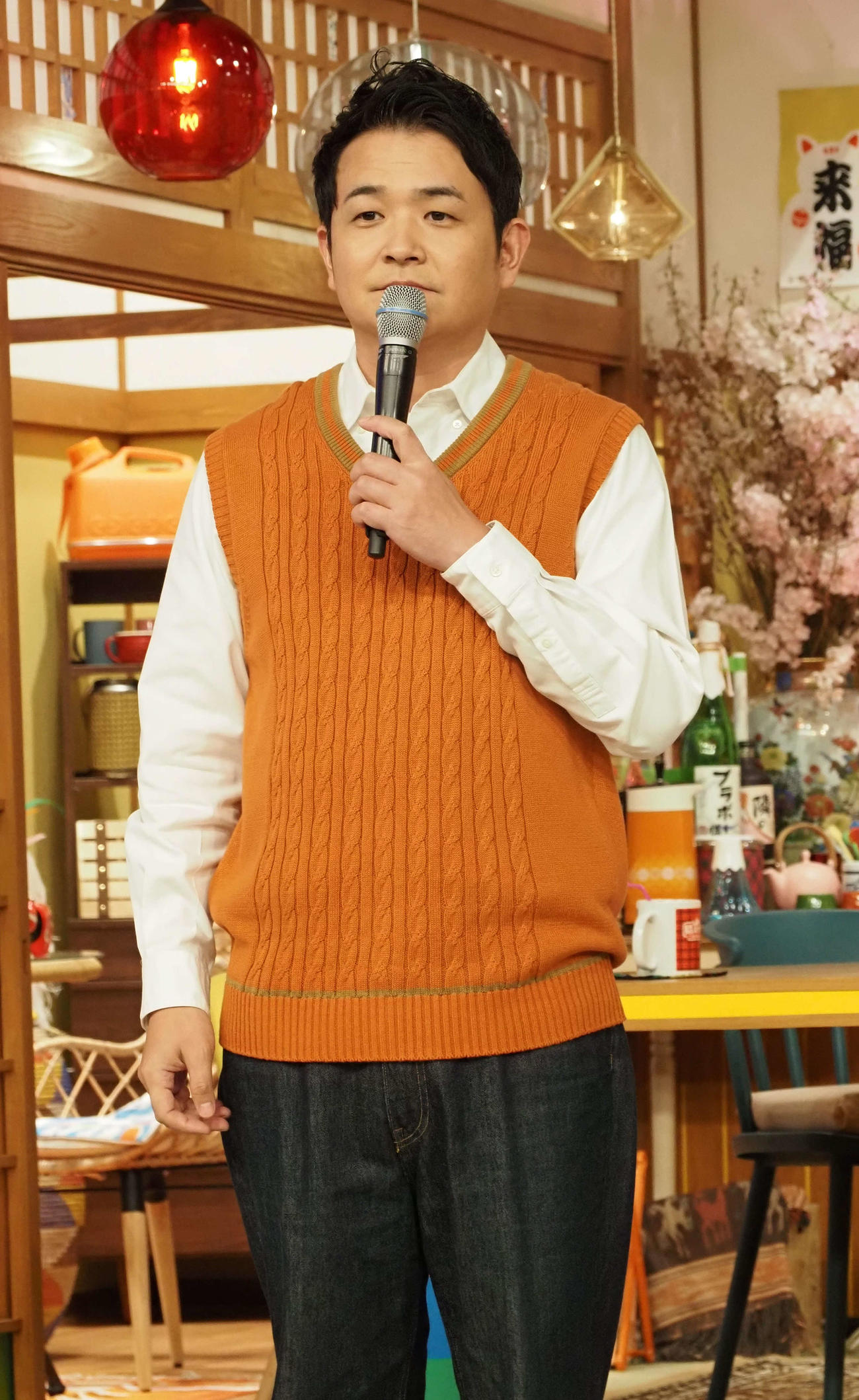 テレビ朝日系新バラエティー「隣のブラボー様」に出演する千鳥ノブ（撮影・遠藤尚子）