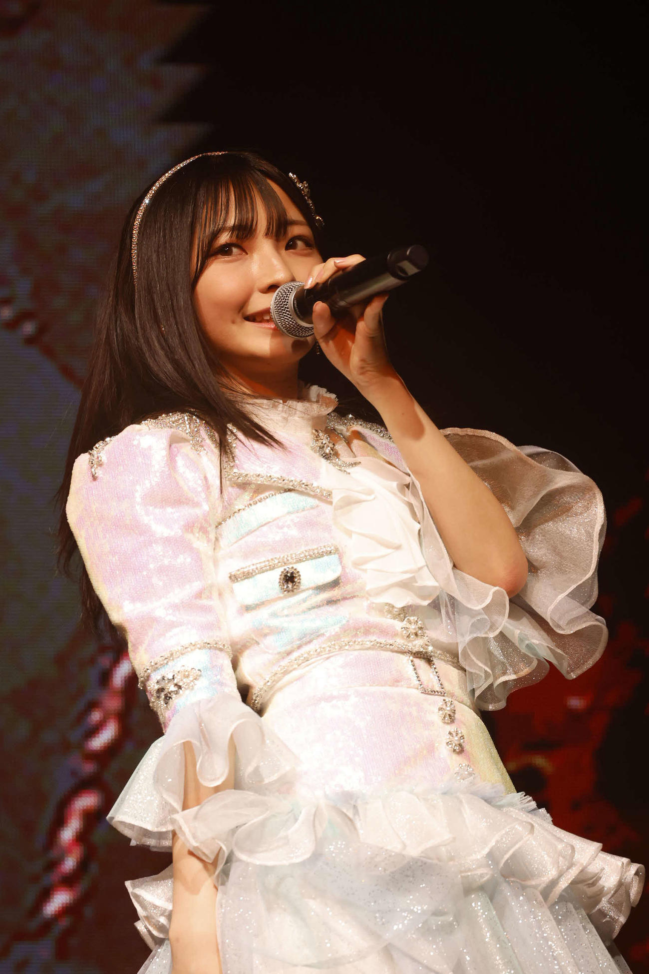 4周年コンサート昼公演で復帰を果たした「≠ME」永田詩央里（C）YOANI／KING RECORDS