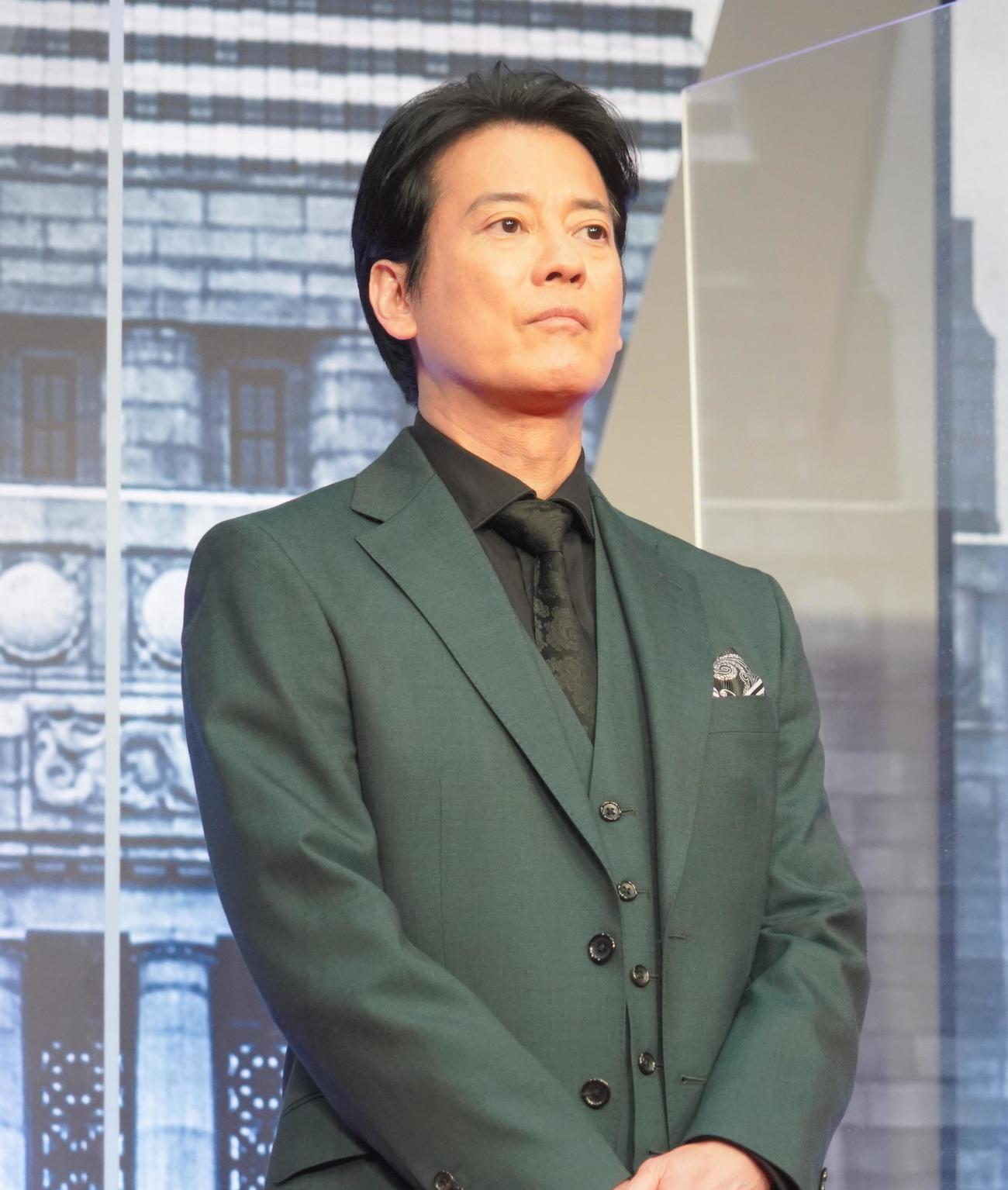WOWOW連続ドラマW「フィクサー　Season1」の完成披露試写会イベントに出席した唐沢寿明（撮影・佐藤成）