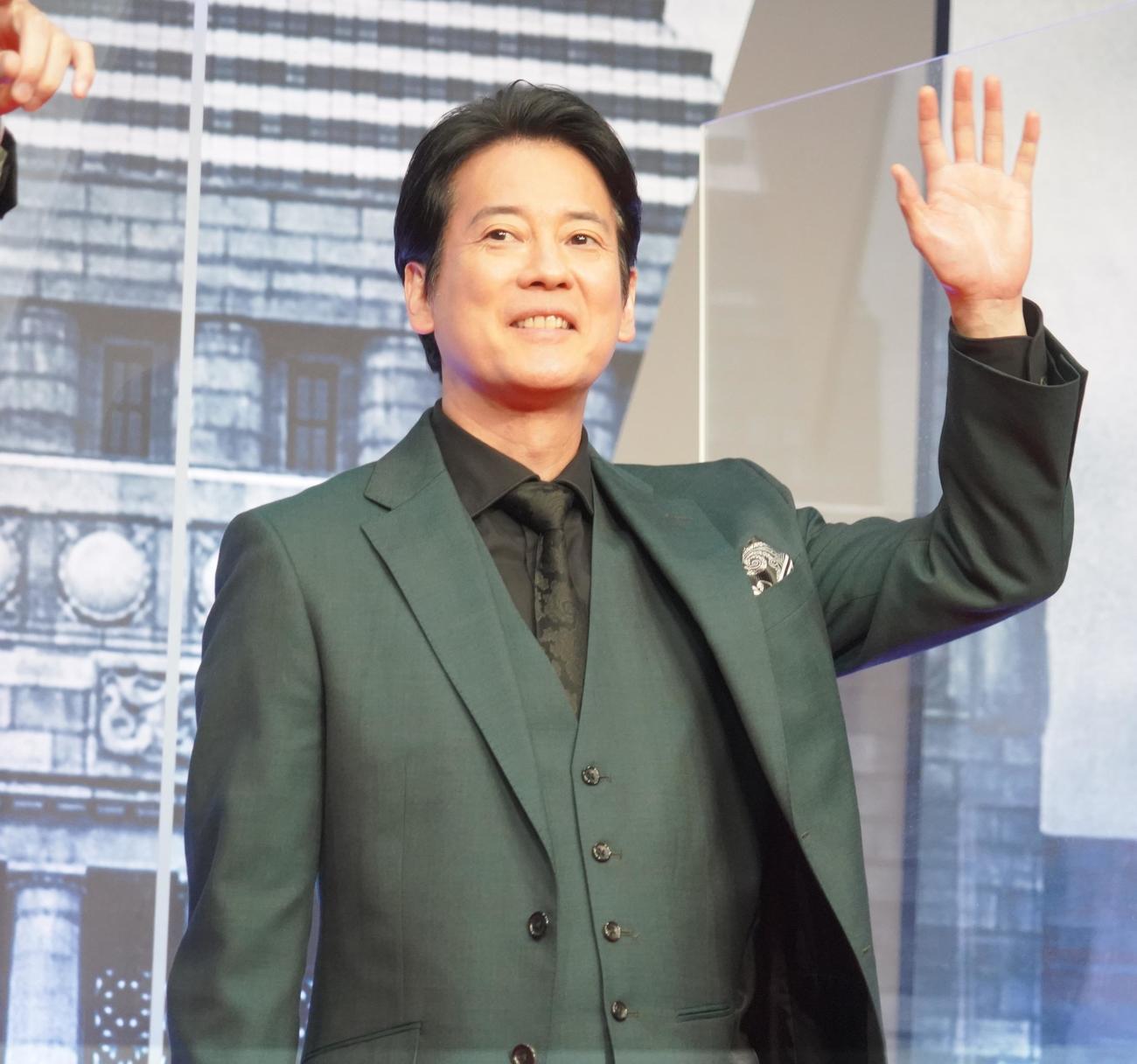 WOWOW連続ドラマW「フィクサー　Season1」の完成披露試写会イベントに出席した唐沢寿明（撮影・佐藤成）