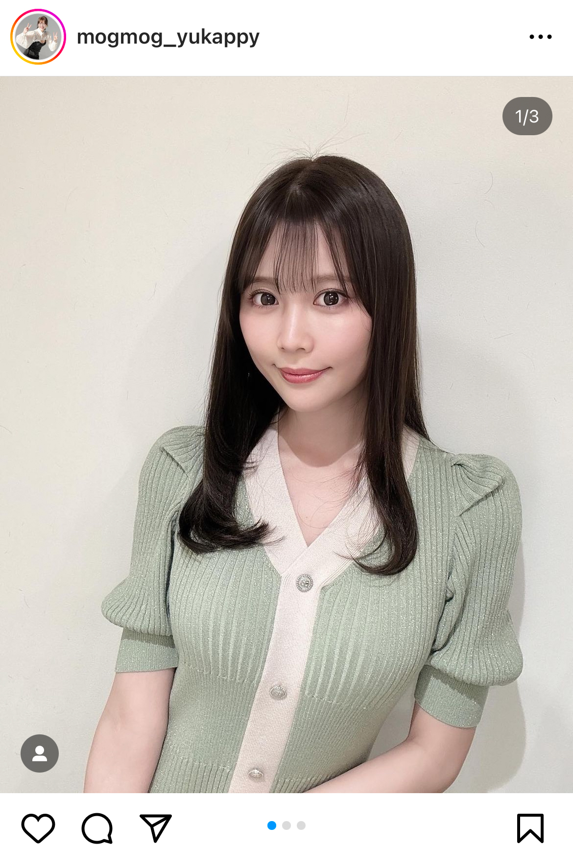 小日向ゆかのインスタグラムから