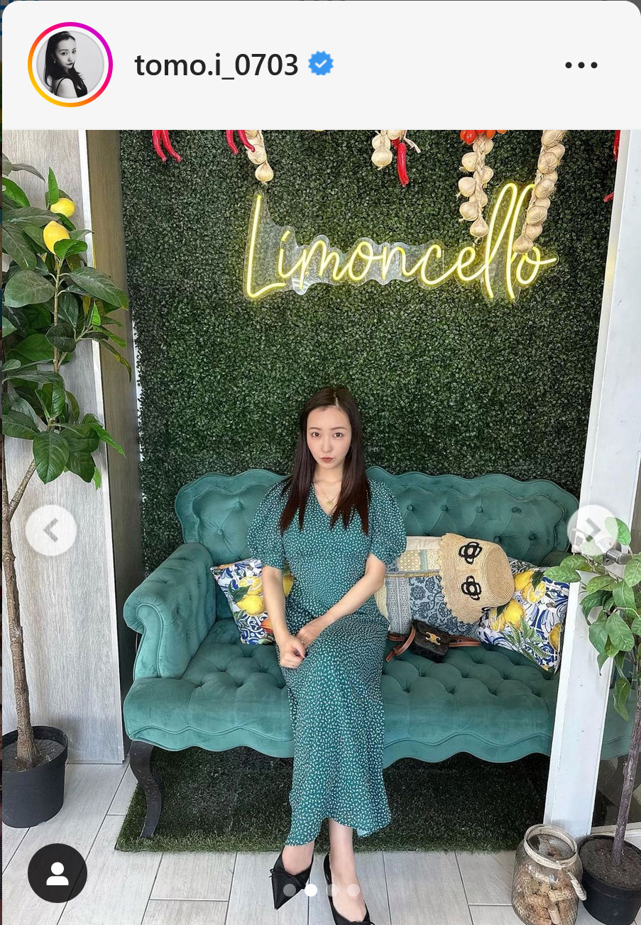 板野友美のインスタグラムから