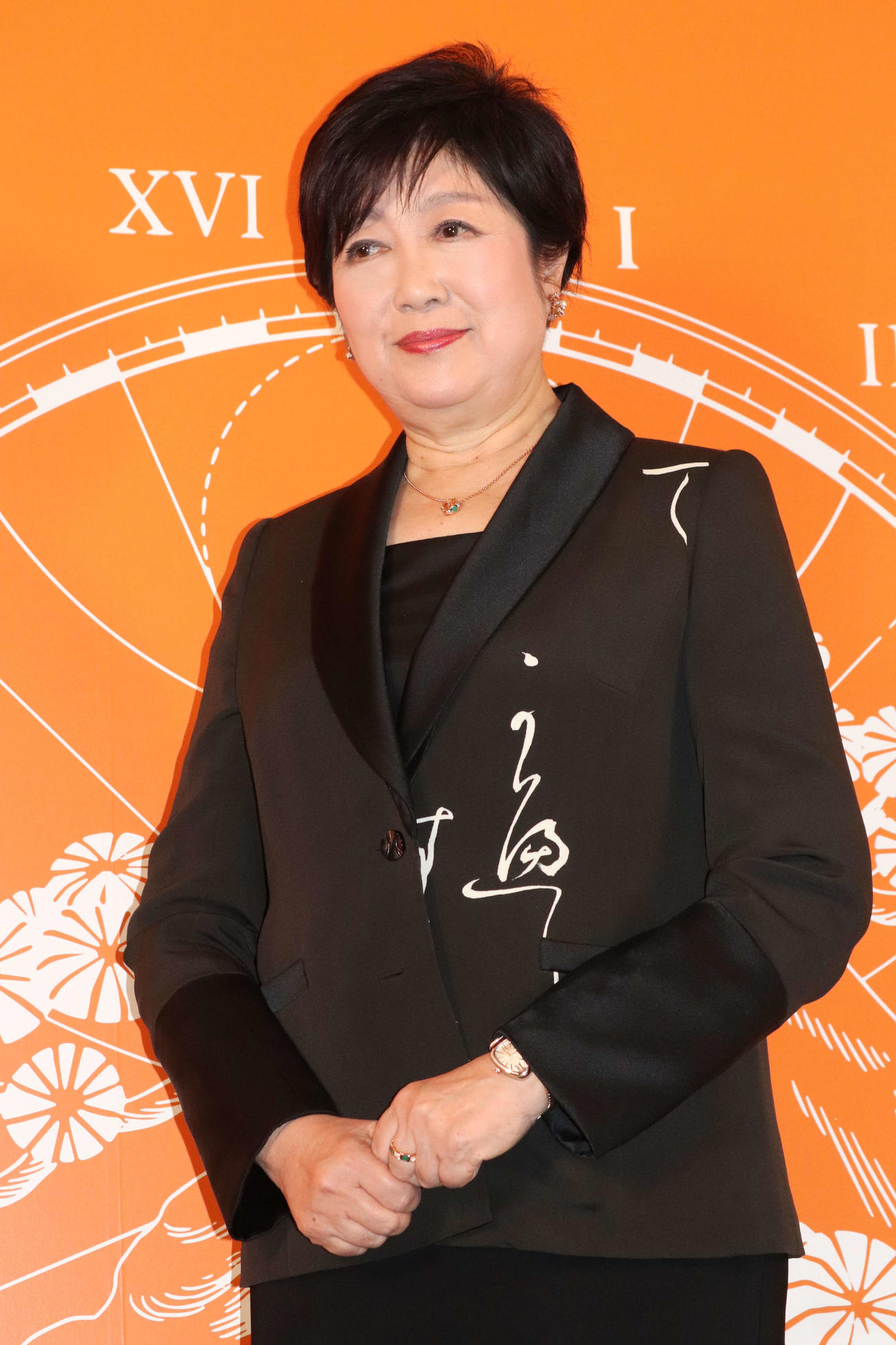 「ブルガリホテル東京」オープニングパーティーに登壇した小池百合子都知事（撮影・加藤理沙）