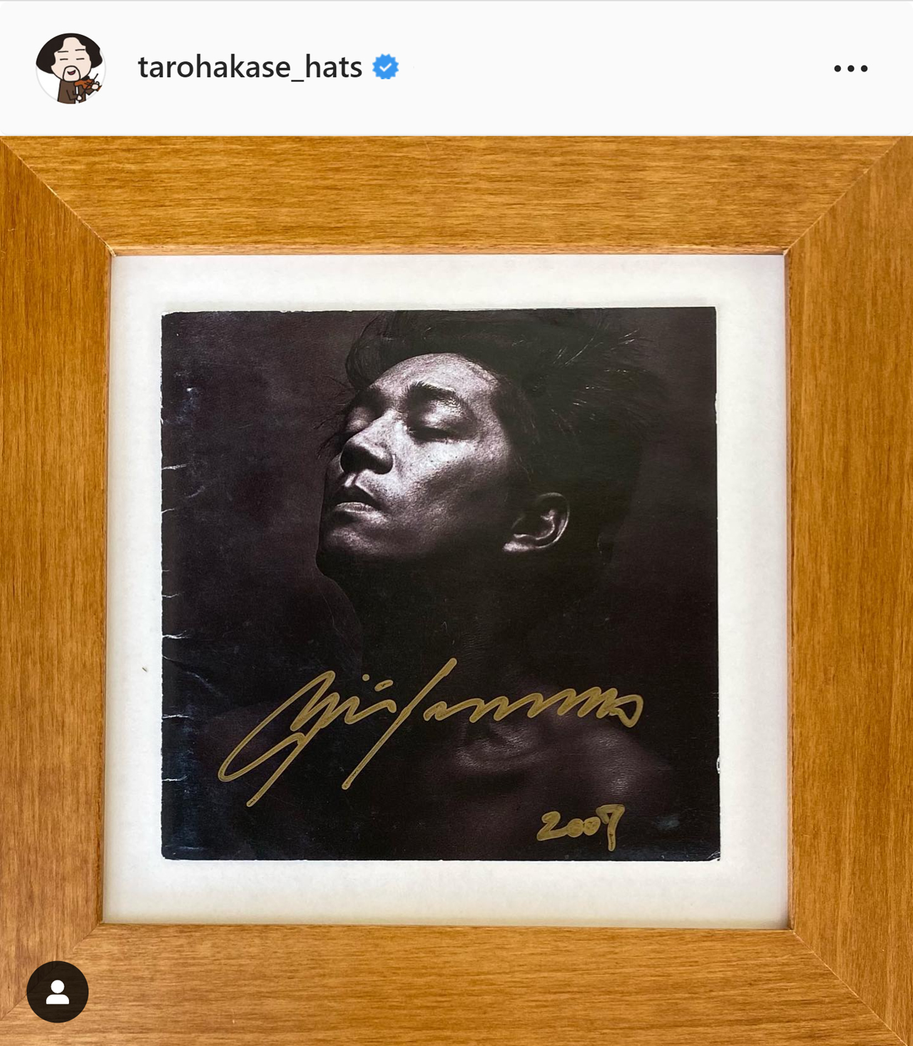 坂本龍一さんのサインが入った写真（葉加瀬太郎のインスタグラムから）