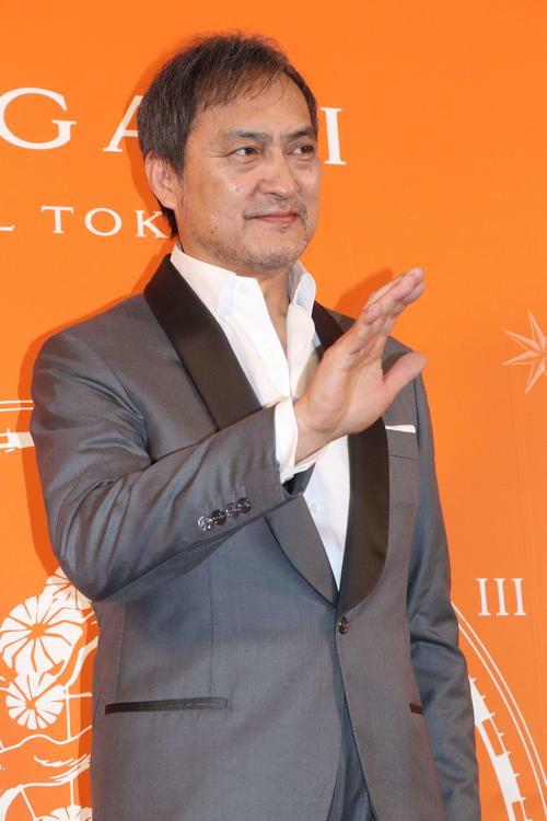 「ブルガリホテル東京」オープニングパーティーに登壇した渡辺謙（撮影・加藤理沙）